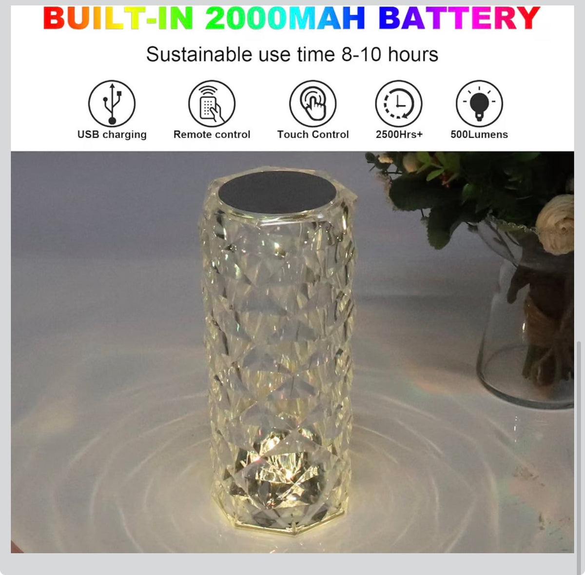 Tech Mod LED Crystal RGB Lamp
