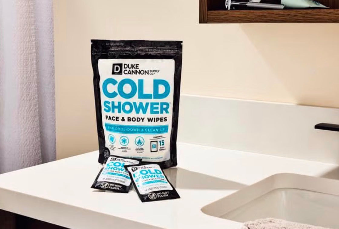 Duke Cannon Cold Shower Cooling Field Towels White, 15 Pack