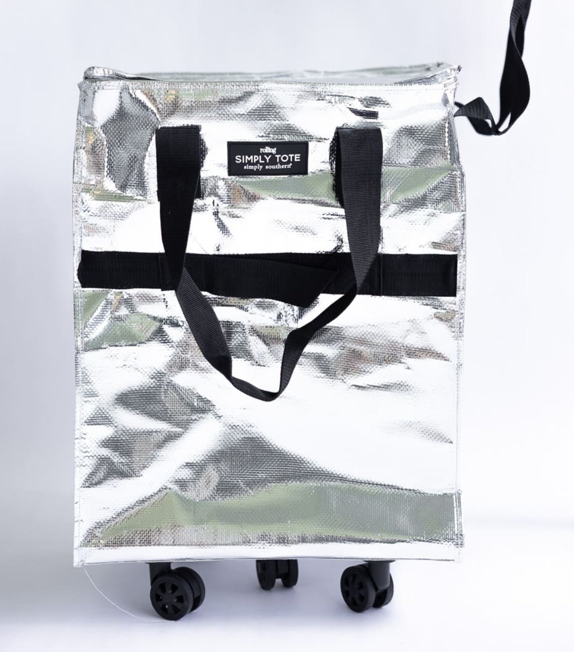 7 Simply Southern Rolling Tote - Silver