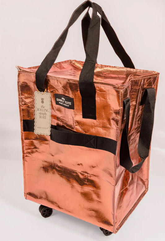 7 Simply Southern Rolling Tote - Umber