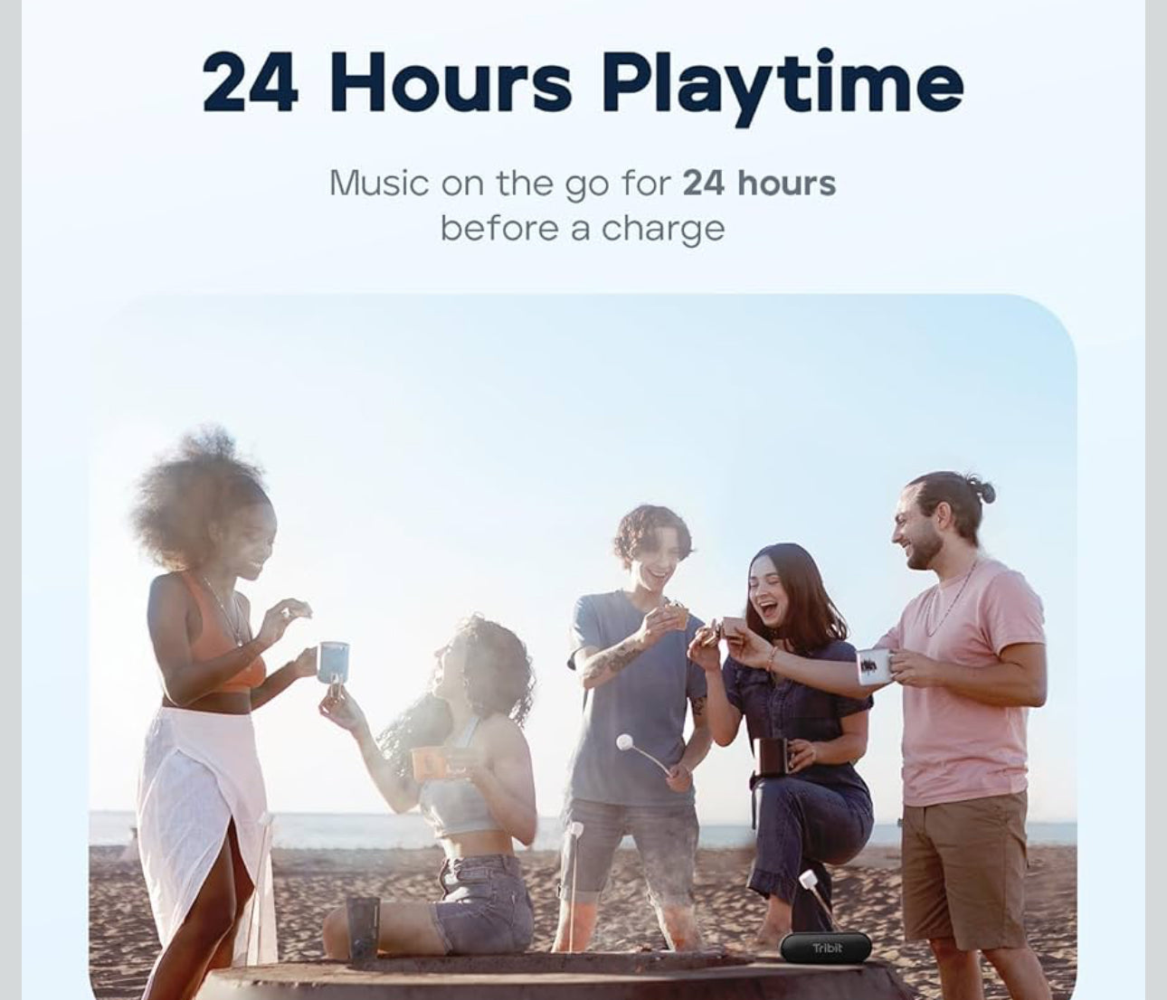 Tribit XSound Go Bluetooth Speaker, 16W Portable Wireless Speaker - Black