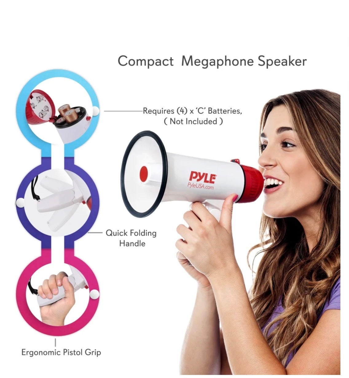 -000- Pyle Megaphone Speaker/Bullhorn PMP20