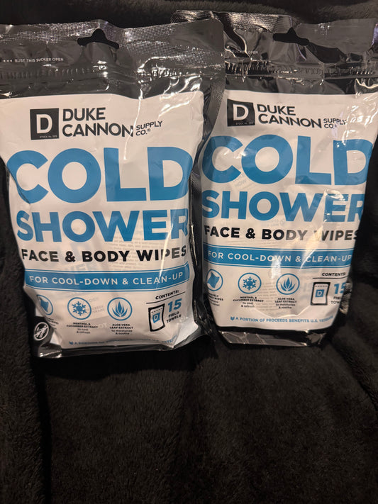 Duke Cannon  Shower Face and Body Wipes