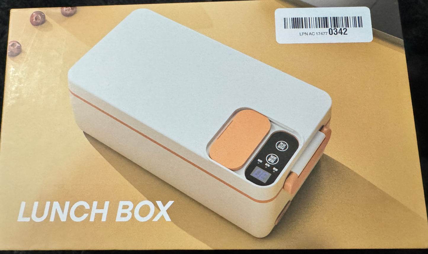 9a Electric Heating Lunch Box, USB Rechargeable Cordless Heated Lunch Box, 1L Ultra