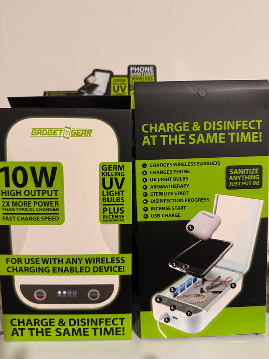 Gadget Gear Phone Sanitizer and Wireless Charger