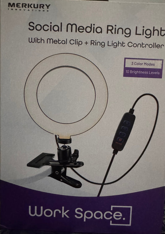 Social Media Ring Light w/Clip