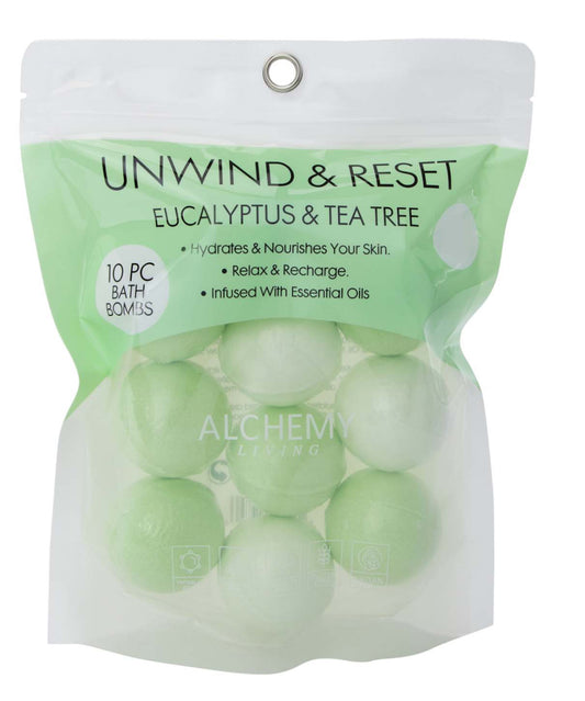 Eucalyptus & Tea Tree Bath Bombs 10 pack