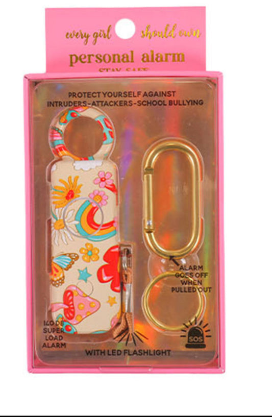 Personal Alarms w/LED Flashlight - Flowers