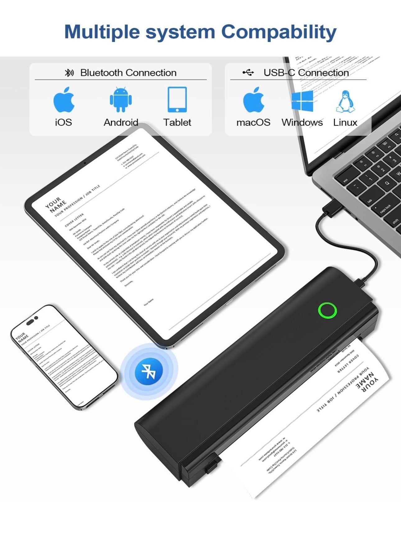 NADAIIN Portable Thermal Printer