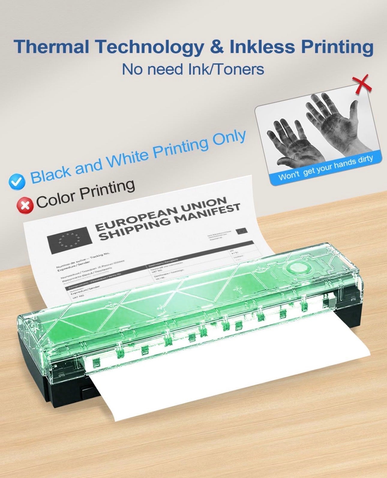 NADAIIN Portable Thermal Printer