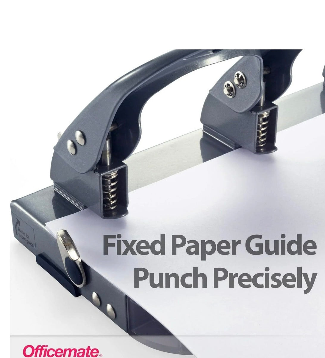 Office Mate Heavy Duty 3-Hole Punch  45 Page Capacity