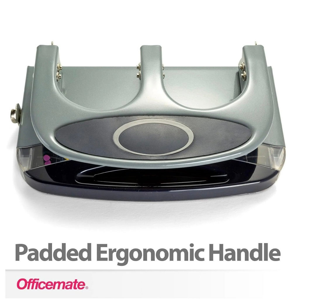 Office Mate Heavy Duty 3-Hole Punch  45 Page Capacity