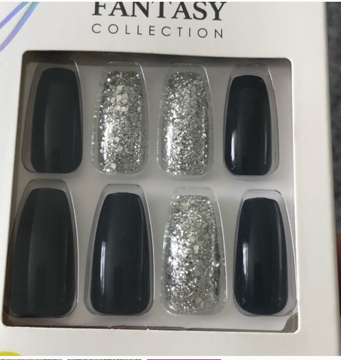 Kiss Gel Nails - Navy and Silver Fantasy Collection