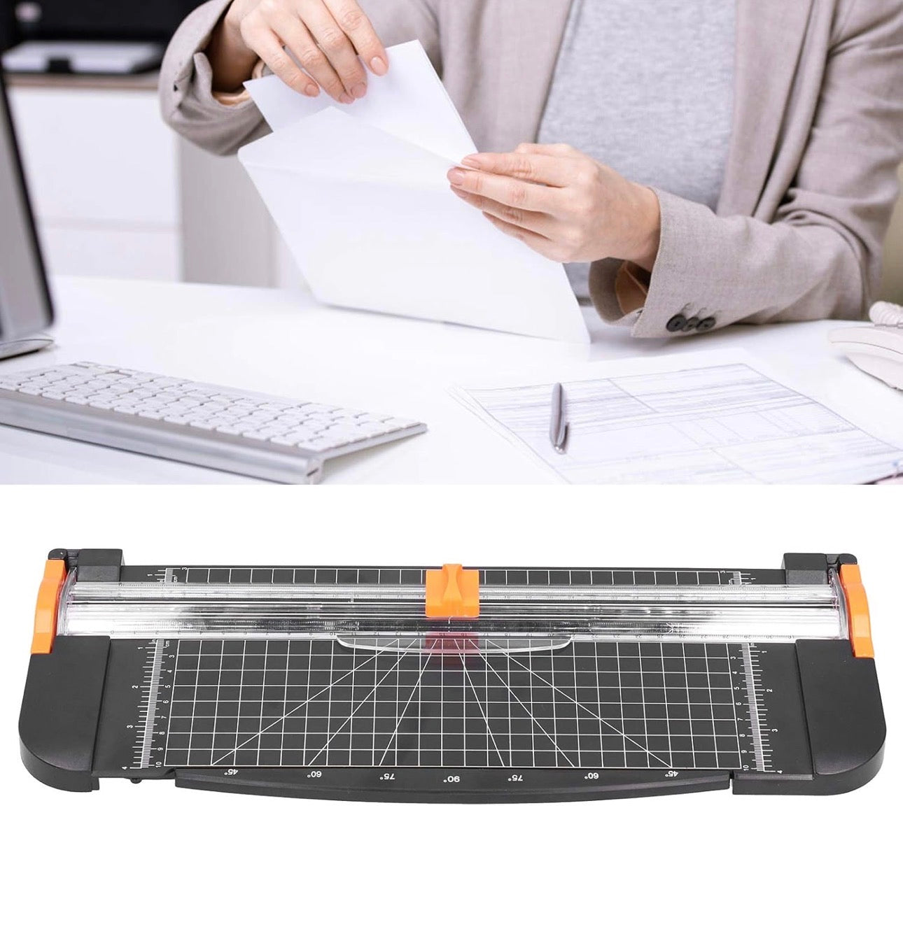 Cutter with Grids and Rulers, Precision Machined  For Scrapbooking.