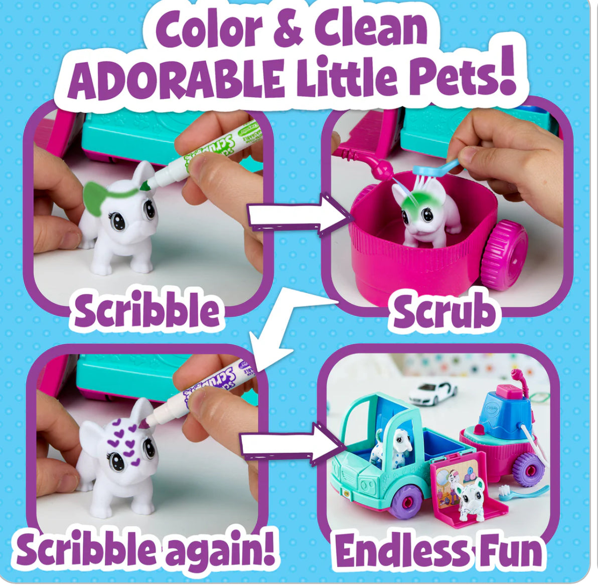 Crayola Scribble Scrubbie Pet Grooming Truck