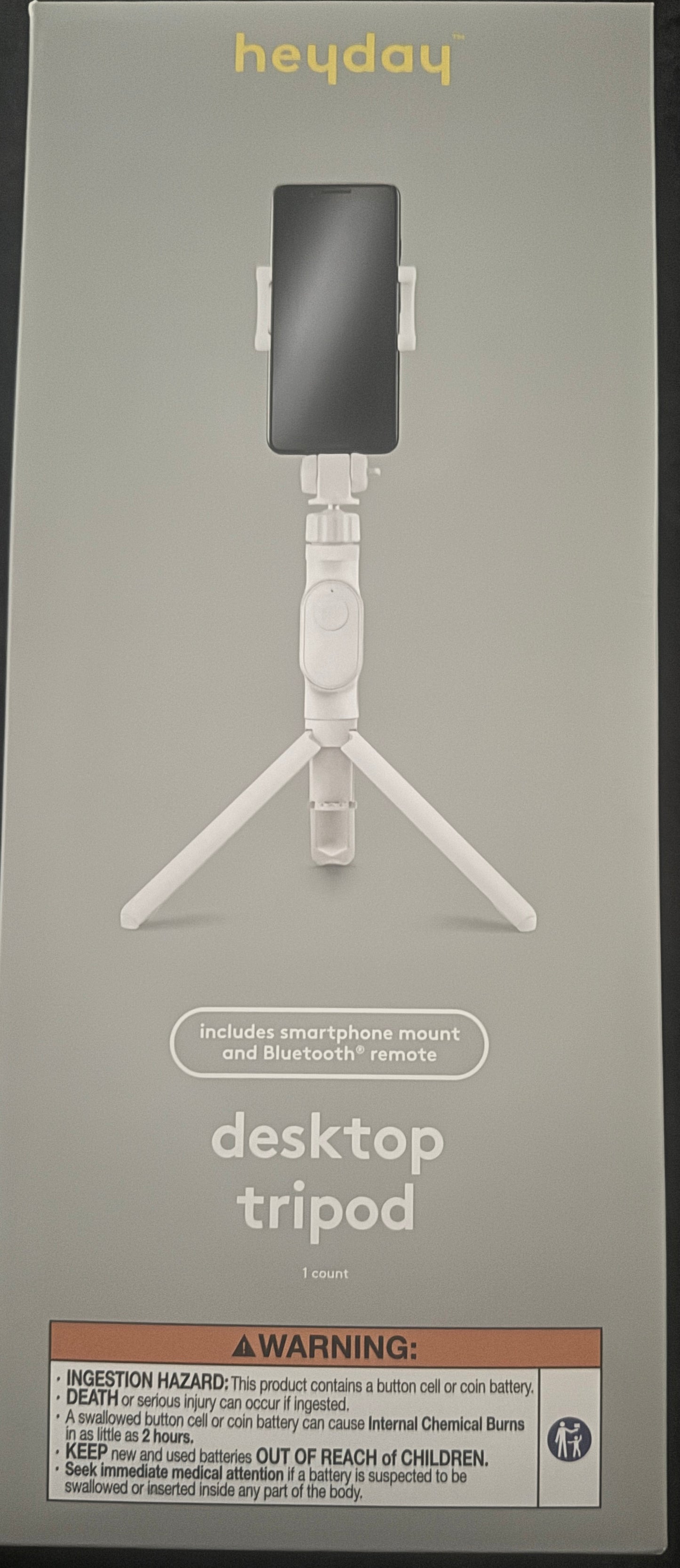 *SALE*Heyday Desktop Tripod with Smartphone Mount &Bluetooth Remote