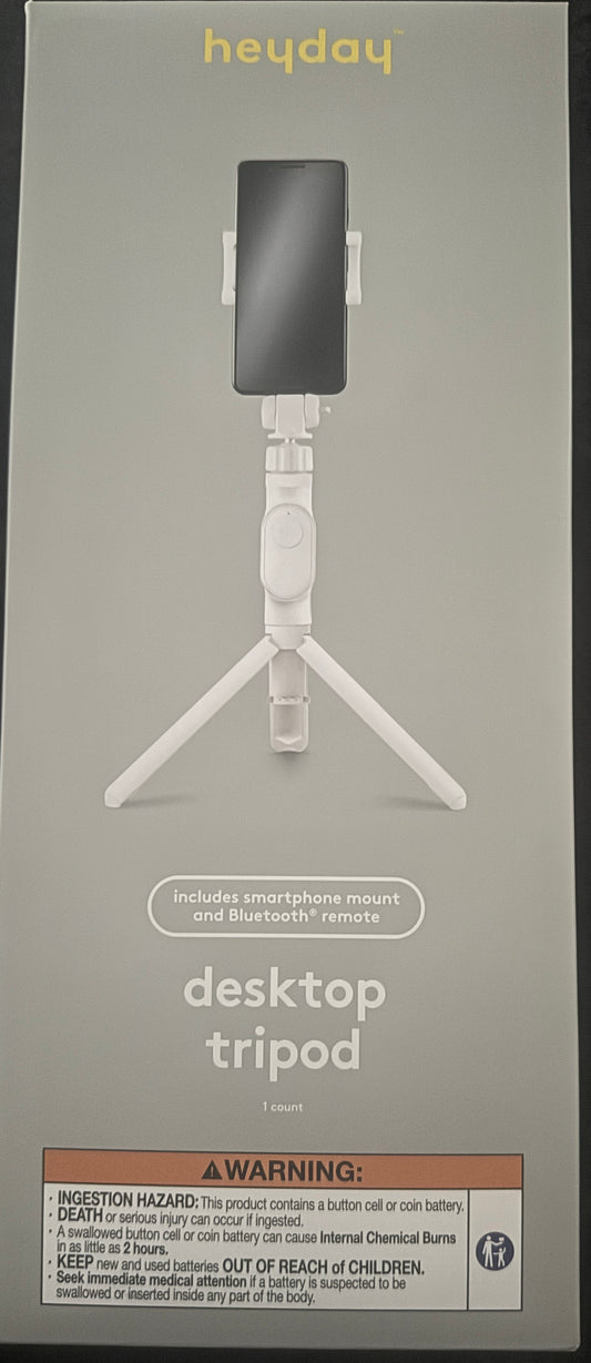 *SALE*Heyday Desktop Tripod with Smartphone Mount &Bluetooth Remote
