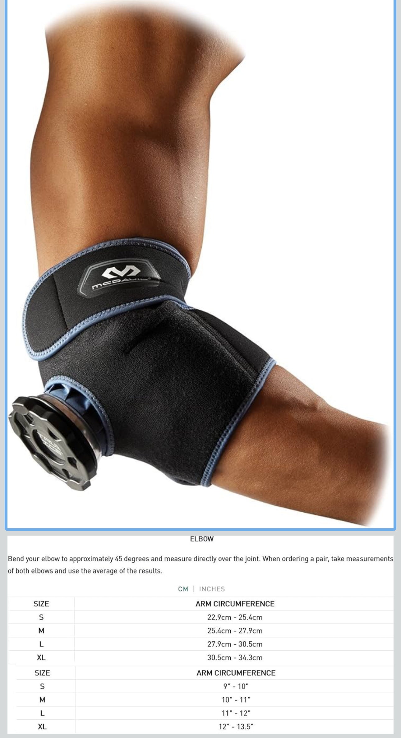 McDavid Brand Elbow/Wrist Wrap-Ice Therapy