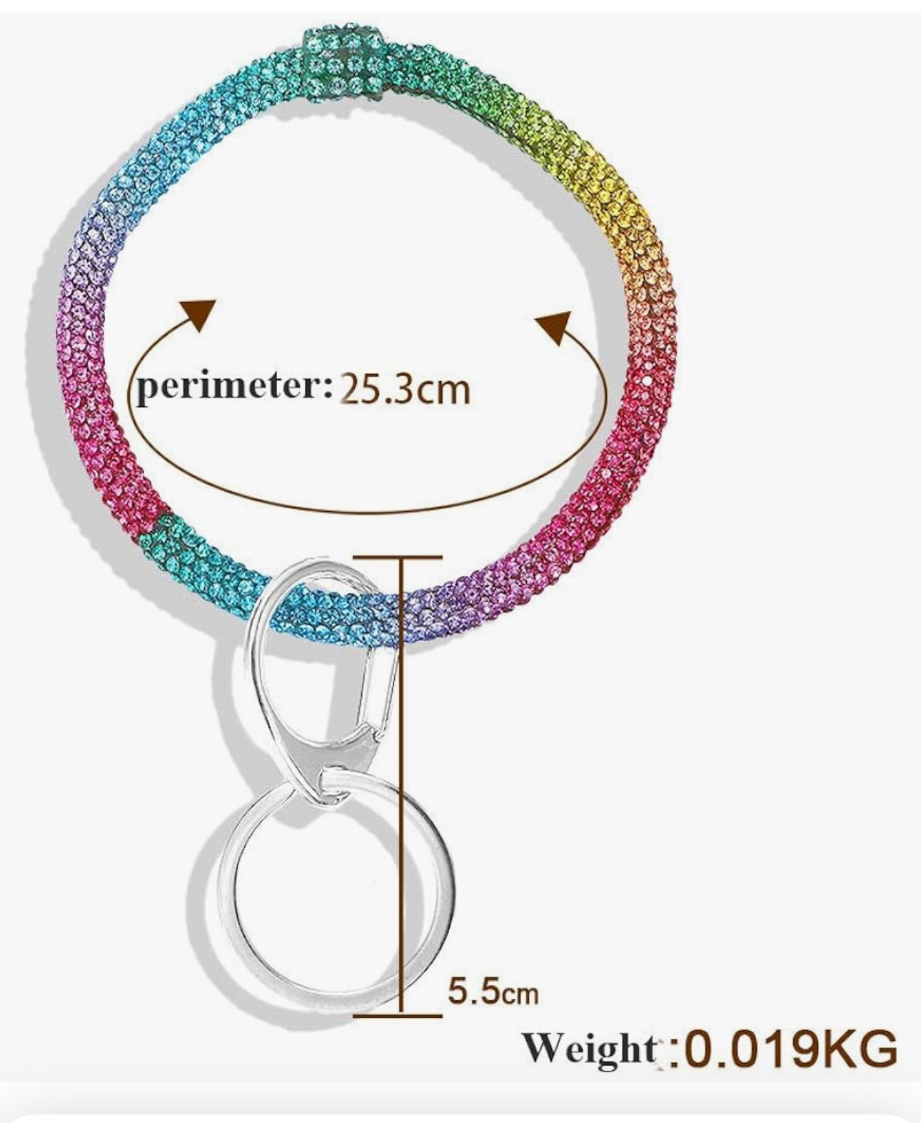 Simply Southern Rainbow Key Holder Wristlet