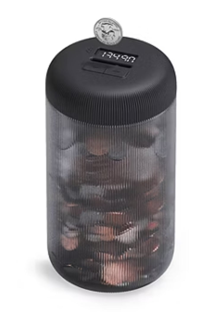 Sharper Image Digital Coin Counting Jar