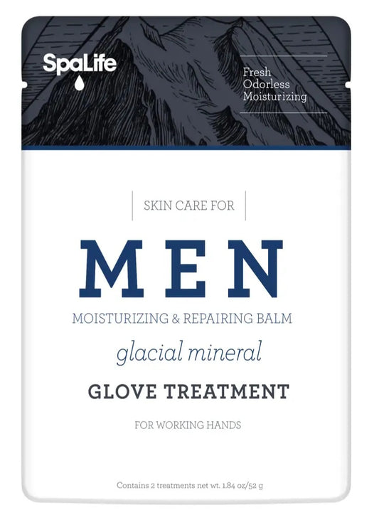 Spa Life Men's Glacial Mineral Moisturizing Hand Glove