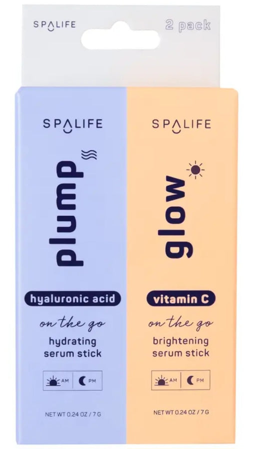 Spa Life Plump & Glow Facial Serum Stick 2 Pack
