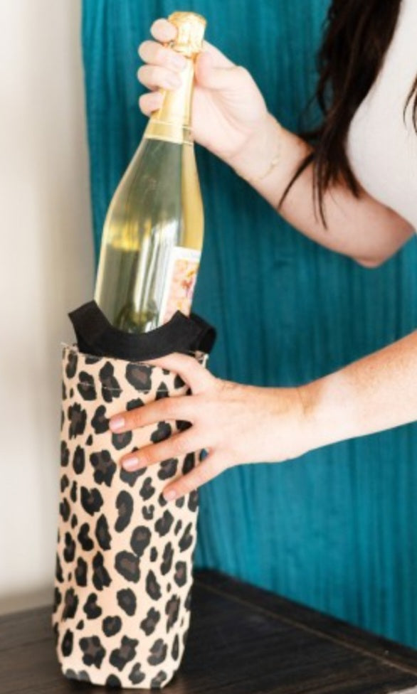 Leopard Wine Bag