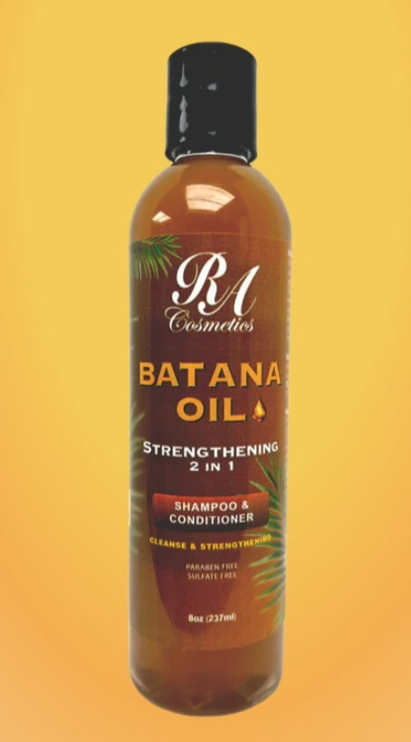 Batana Oil Strengthening 2 in 1 Shampoo and Conditioner 8oz