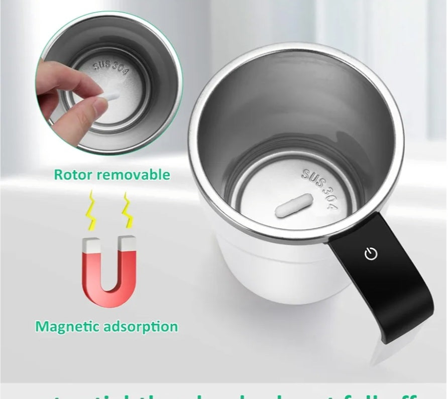 Self Stirring Cup-White