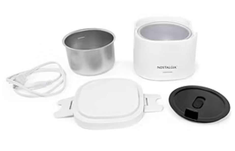 Nostalgia 20oz Portable Heated Lunchbox Slow Cooker