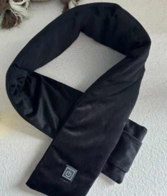 USB Heated Black Scarf Winter