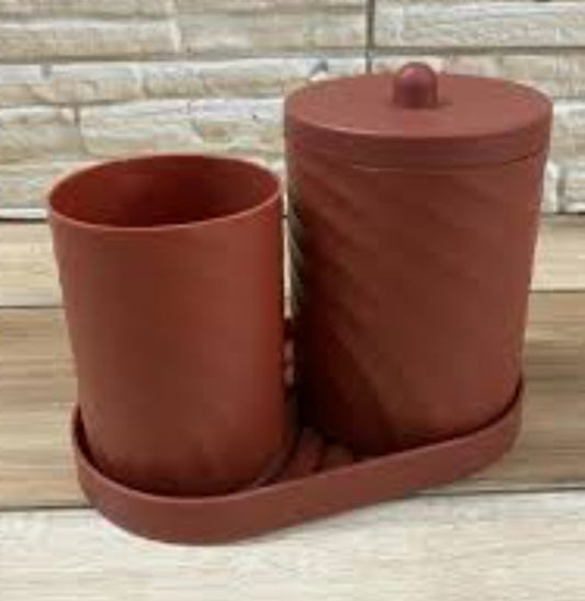 Bathroom Organizer 3 Piece Rust