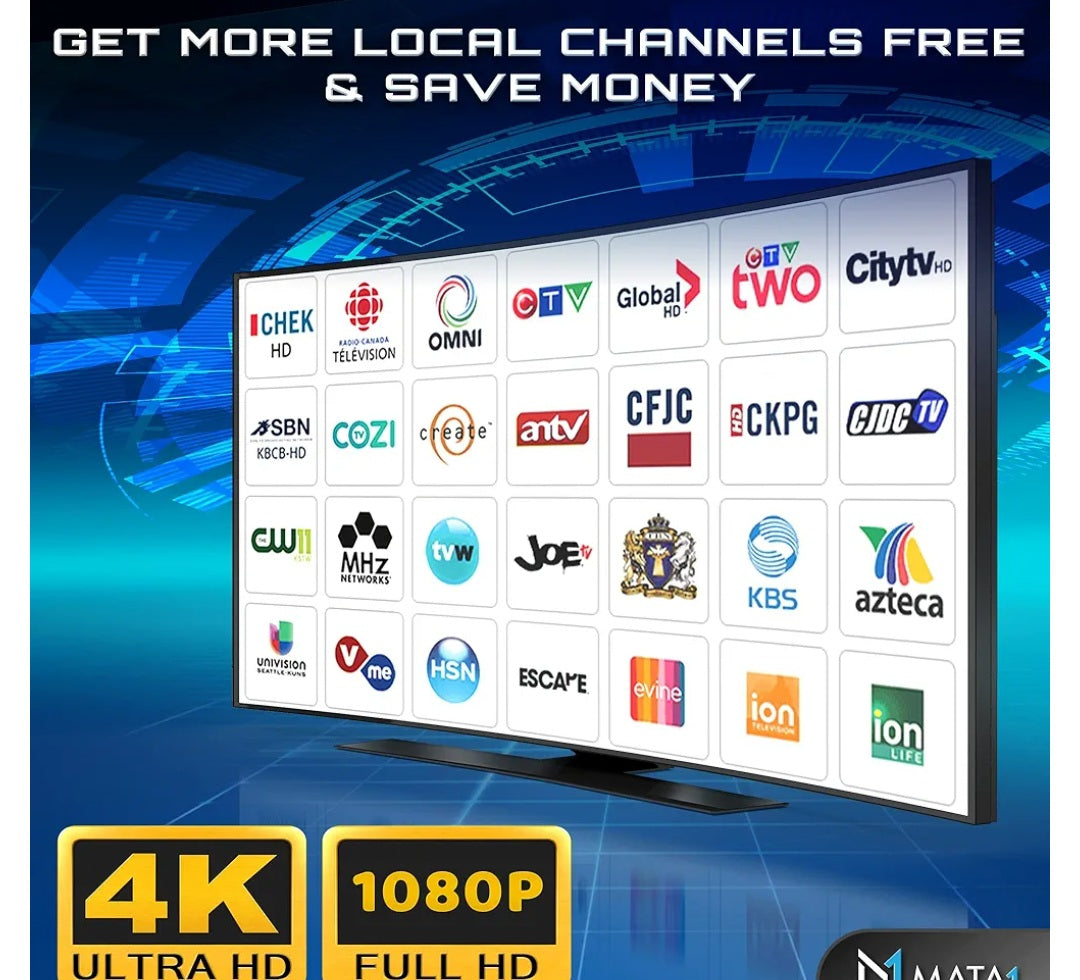 Digital TV Antenna. Indoor/Outdoor Use