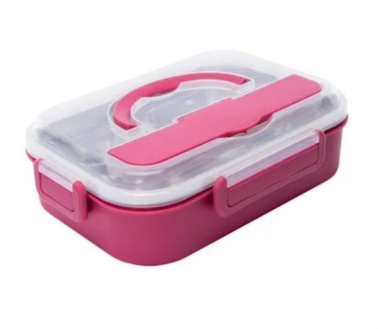 Bento Box Stainless Steel 4 Piece Lunchbox 9.5in x 6.7in
