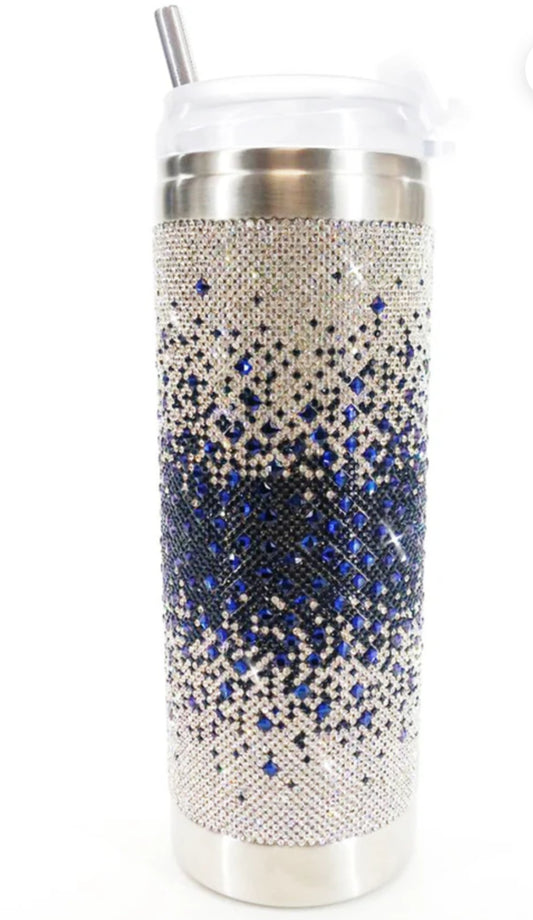 Jacqueline Kent Mariner Navy Wave 20oz Tumbler JK