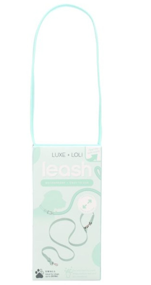 LUXE + LOLI Mint, Durable, Waterproof, Odor-Resistant Leash For Dogs-Standard 50lbs