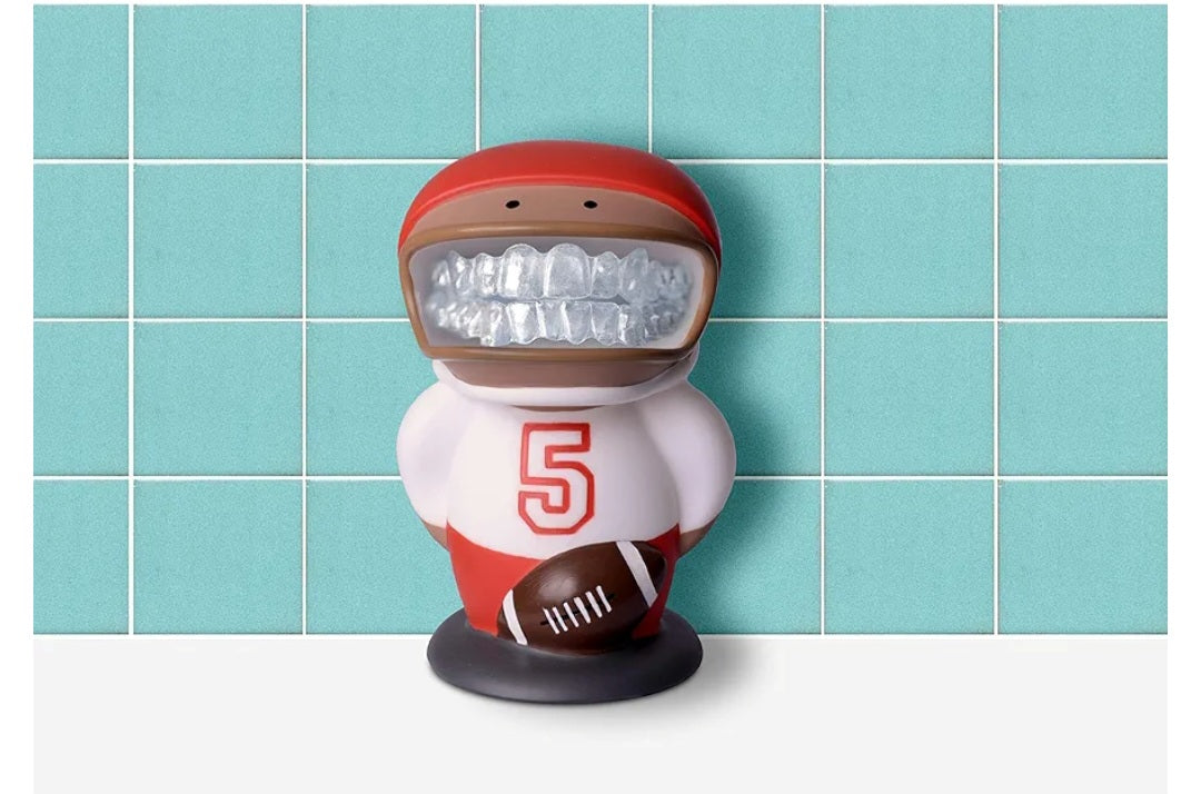 Retainer Buddy Football Player - Sanitary Storage for Retainers, Clear Aligners and Mouth Guards
