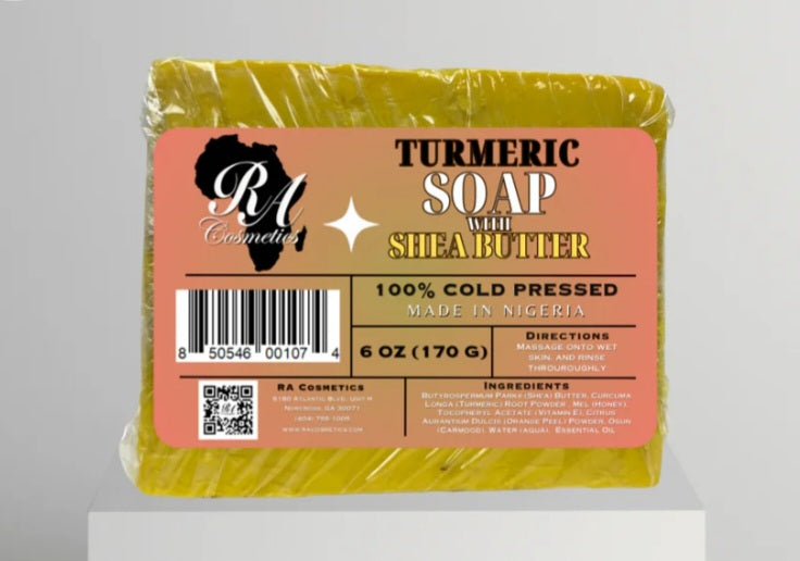 100% Turmeric & Shea Butter Healing Soap Bar