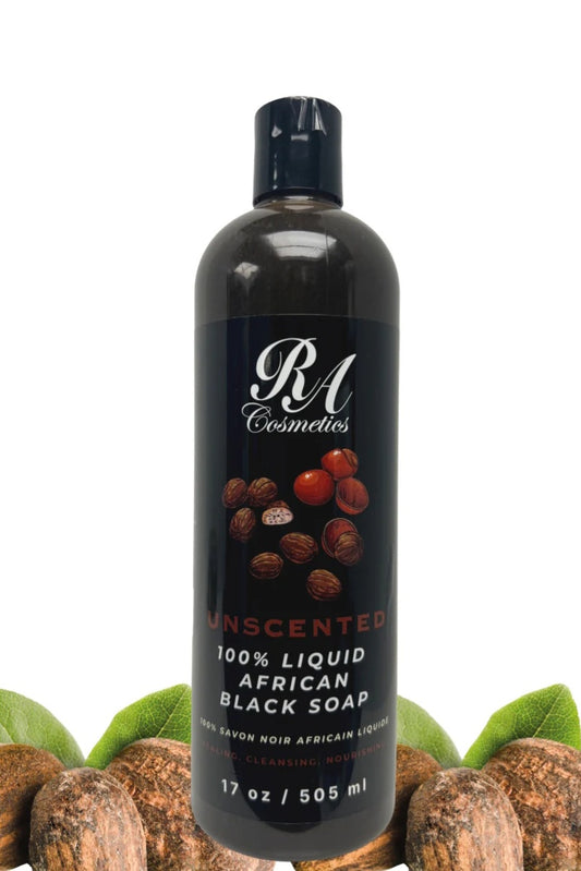 Liquid 100% African Black Soap - Unscented