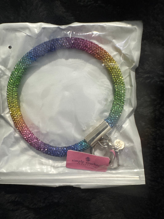 Simply Southern Rainbow Key Holder Wristlet