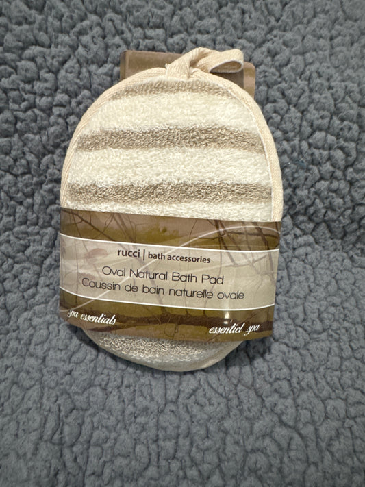 Oval Natural Bath Pad