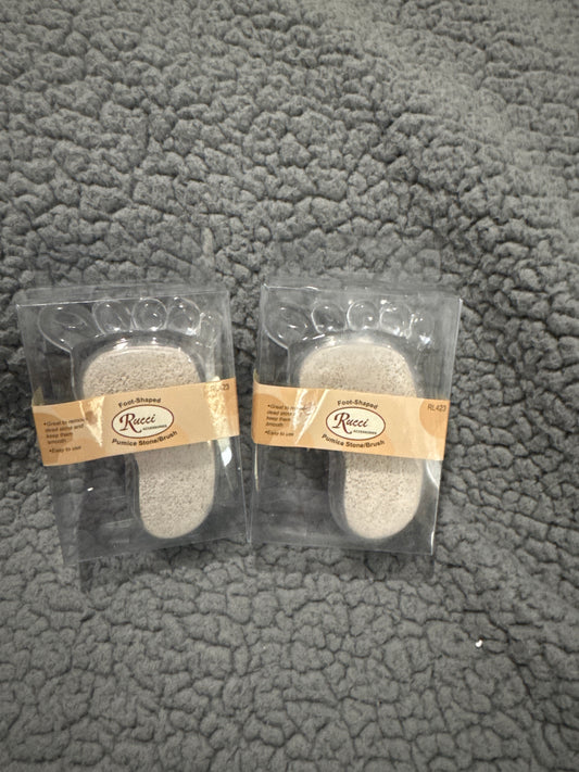 Foot Shaped Pumice Stone/Brush