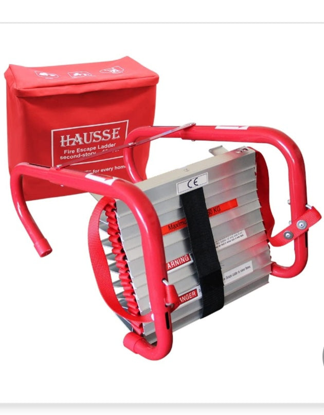 Hausse Retractable 2 Story Fire Escape Ladder, 13 Feet
