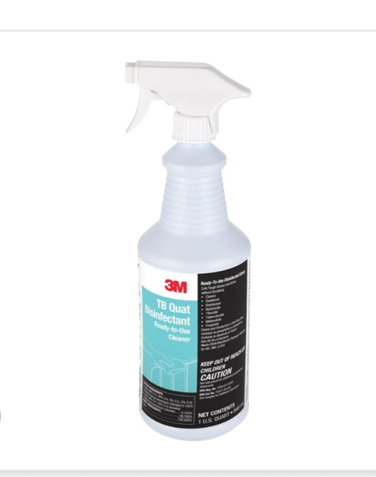 -001 NEW ITEM-3M TB Quat Disinfectant, Ready-To-Use Cleaner, Deodorizer, Disinfectant