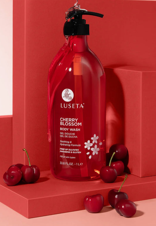 4 Luseta Cherry Blossom Body Wash 33.8oz