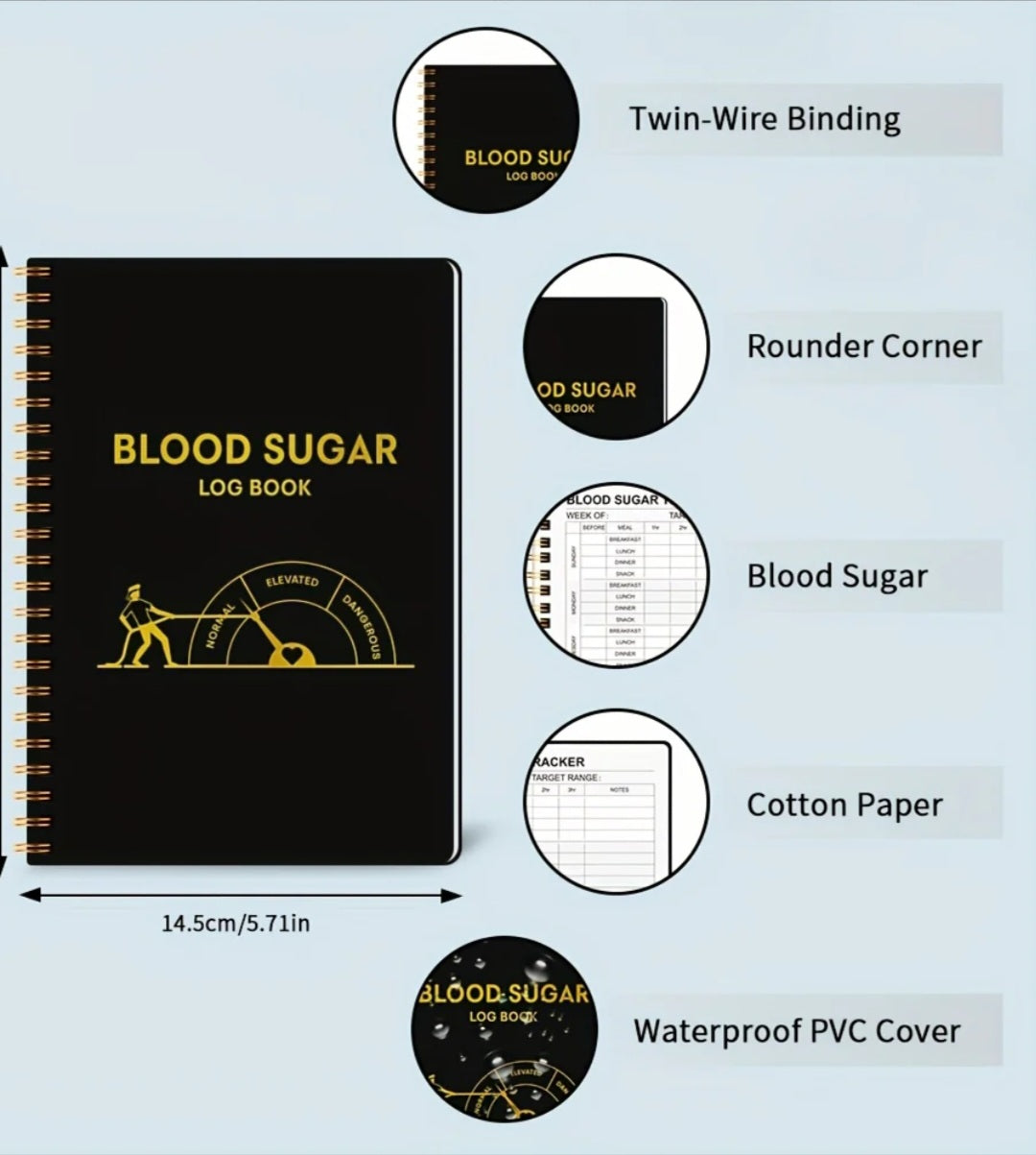 Blood Sugar Log Book