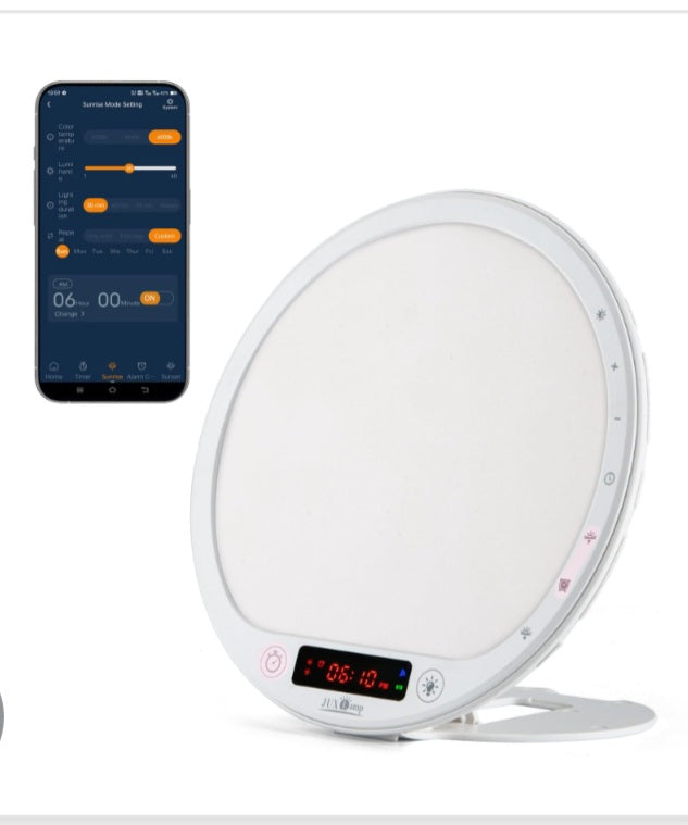 Light Therapy Lamp 10000 Lumens UV-Free Sunrise Alarm Clock