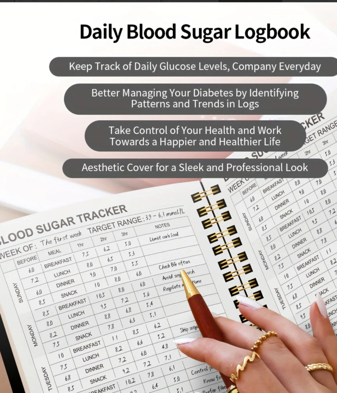 Blood Sugar Log Book