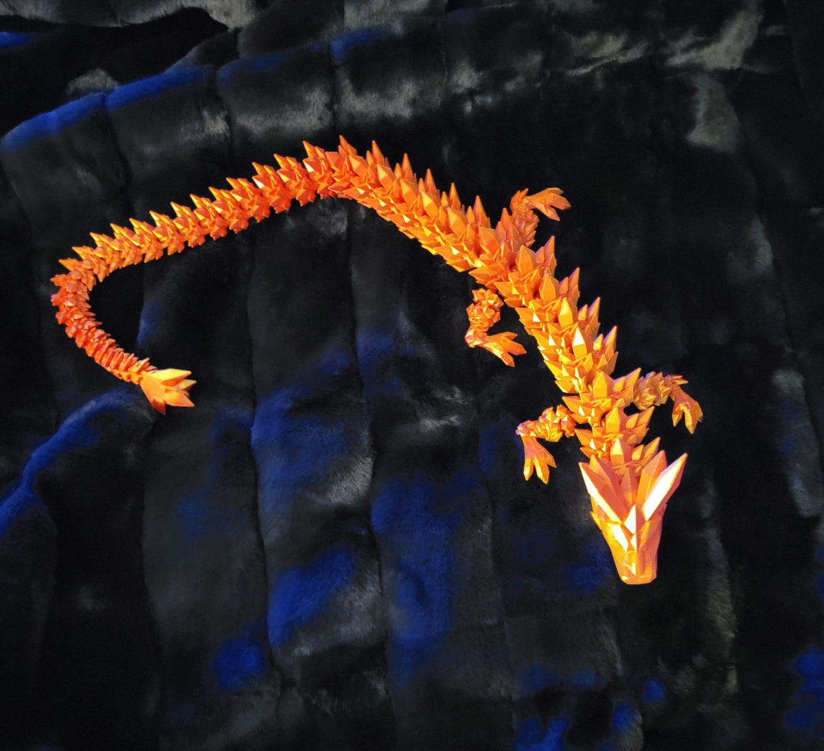 3D Printed Orange Dragon