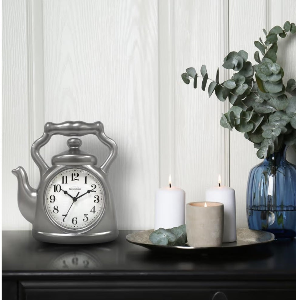 8c Teapot Clock 11 inches